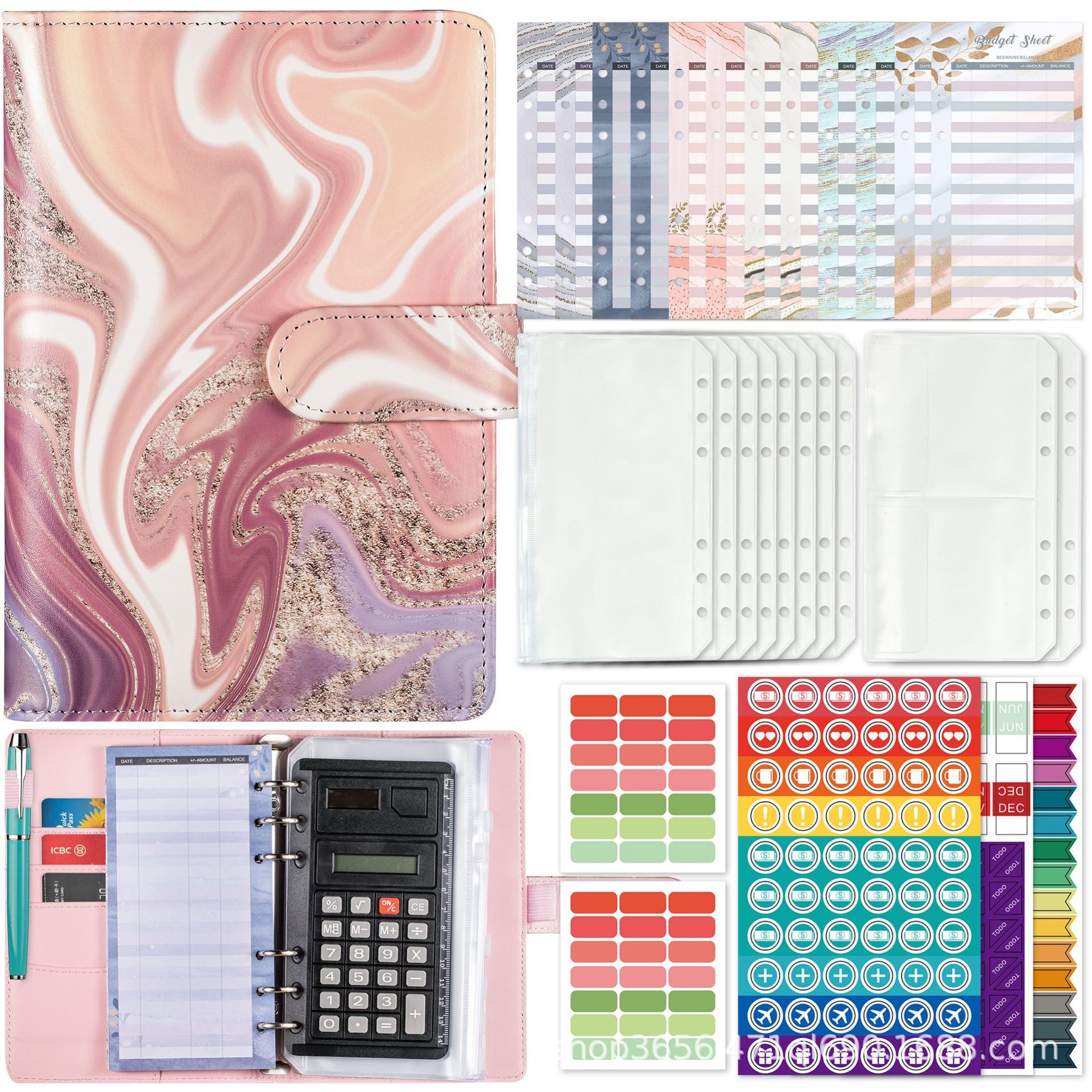 Wholesale PU A6 Binder Financial Ledger